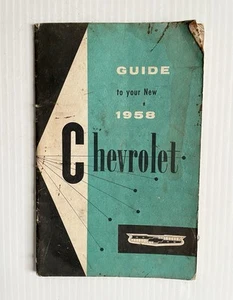 Chevrolet 1958 manual del propietario guía del usuario libro de referencia del operador original - Imagen 1 de 8