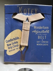 Vintage Kotex Wonderform Elastic Clasp Sanitary Belt ~ Pink ~ NOS - Picture 1 of 5