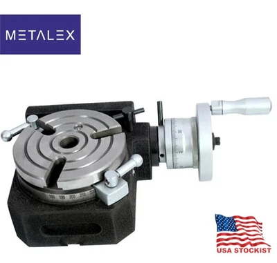 Mesa giratoria 4" pulgadas 110 mm 4 ranuras MODELO HV4 con diámetro central MT2 STOCKISTA EE. UU. Foto 1 de 4