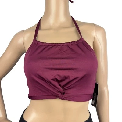 Nuevo Top de Natación Bikini Carmen Marc Valvo Tejido Halter Frente Torcido - Talla S Foto 1 de 4