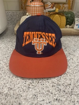 Vintage 90s Tennessee Volunteers Hat Cap Snap Back Blue Orange NCAA Football - Image 1 of 4