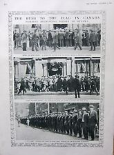 1915 Nadruk z I wojny światowej ~ Bank Von Canada Ottawa Recruits Outsourcing Station