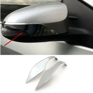 2 PIEZAS Cubierta de tira de moldeo de espejo retrovisor lateral para Toyota C-HR CHR 2016-2022 - Imagen 1 de 5