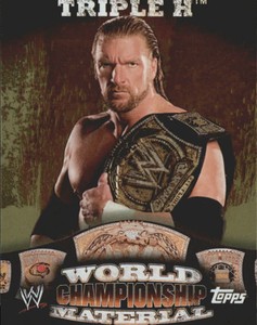 2010 Topps WWE World Championship Material #W3 Triple H