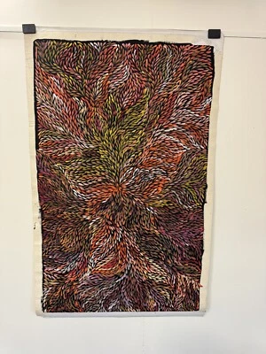 Jeannie Petyarre 💕💕Arte aborigen certificado de autenticidad suministrado 146 cm X 89 cm Foto 1 de 4
