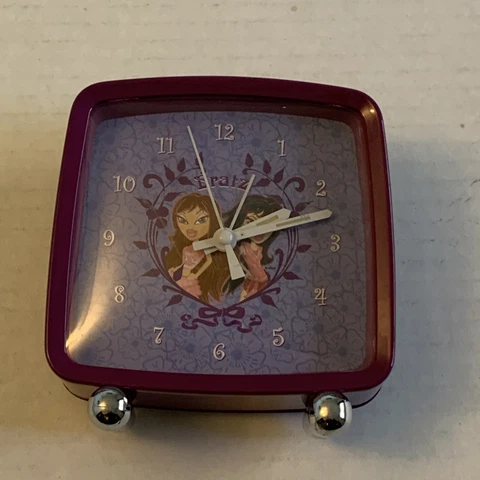 Bratz Dolls Alarm Clock Square Purple Blue 4.5" x 4.75" Cover