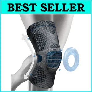 Multi-Functional Knee Support Sleeve - Stabilizing Gel Pad for Sports & Recovery - Picture 1 of 9