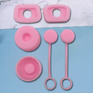 Tappo anti-perdita in silicone per tazza d'acqua da 6 pezzi (rosa) - Photo 1/6