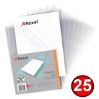 Rexel Nyrex Folder Cut Back A4 Clear Report Files 12121 Flush Cut Pack of 25