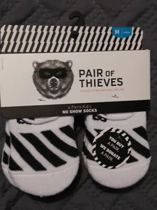 Pair Of Thieves 6-Pair Kid's No Show Socks size M (4-8 Years / 10T-3C) - Picture 1 of 2