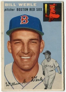 1954 Topps #144 Bill Werle Boston Red Sox - Picture 1 of 2