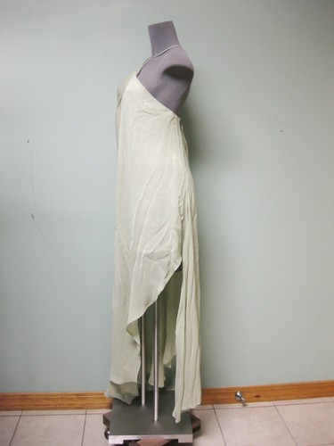 Nuovo Autentico Abito Jacquemus La Robe Spiaggia 42 Drappeggio Fluido Asimmetrico Maxi