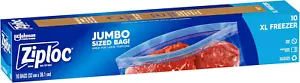 Freezer Bags Jumbo XL, Resealable & Reusable Food Storage, Microwave Safe and BP - Picture 1 of 12