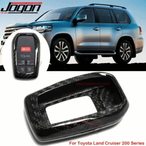Carbon Key Case Shell Fob For Toyota Land Cruiser 200 Series LC200 2016 2017-21 - Picture 1 of 10