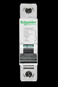 SCHNEIDER 32 AMP CURVE C 10kA MCB CIRCUIT BREAKER C60HC 25648 - Picture 1 of 6