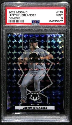 Panini Mosaic Genesis #179 2022 Justin Verlander Houston Astros PSA 9 como nuevo 7161 Foto 1 de 3