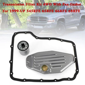 Transmission Filter 4WD With Pan Gasket For 99-UP 545RFE 65RFE 66RFE/68RFE ZE - Picture 1 of 11