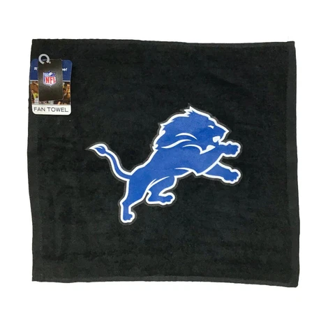 NFL Detroit Lions Rally Towel Team Color Logo 15" x 18" 100% Cotton Cover