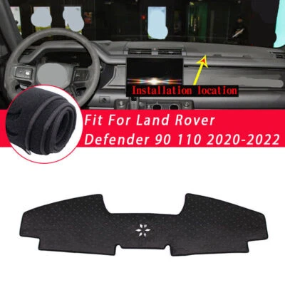 For Land Rover Defender 20-25 black Non-slip Dash Board Mat Dashboard Carpet 1p - Imagem 1 de 4