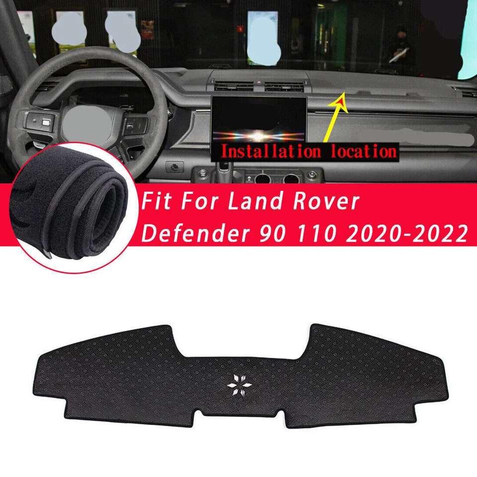 For Land Rover Defender 20-25 black Non-slip Dash Board Mat Dashboard Carpet 1p Foto 1 de 4