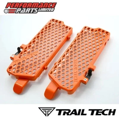 Kit protector radiador aluminio naranja Trail Tech 0150-RB03 para KTM 505SX-F 2008-2009 Foto 1 de 4