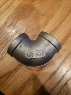 MB-304 150-3/4 Stainless Steel 90 Degree Elbow 3/4" - Image 1 of 3