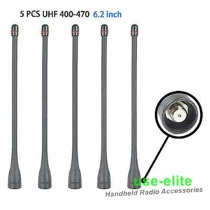 5*UHF Antenna For IC-F4 IC-F21 IC-F24 IC-F25 F44 F80 Handheld Radio 6.2 in - Picture 1 of 4
