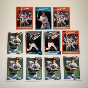 Cubs Joe Girardi Lot 1990 Topps 12 Second Year Card 1990 Donruss 404 1990 Fleer - Picture 1 of 12