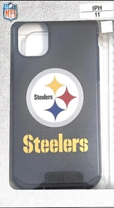 iPhone Case Steelers Pittsburgh American Football League Black Yellow-Iphone 11 - Picture 1 of 3
