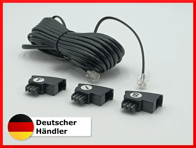 Telefonkabel Routerkabel RJ11 RJ45 TAE-F/N Kabel DSL VDSL ISDN FAX Router - Bild 1 von 4