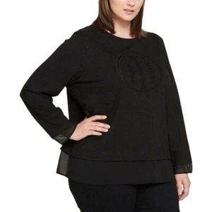 Tommy Hilfiger Talla Grande Look En Capas Logo A Negro 2X - Imagen 1 de 1