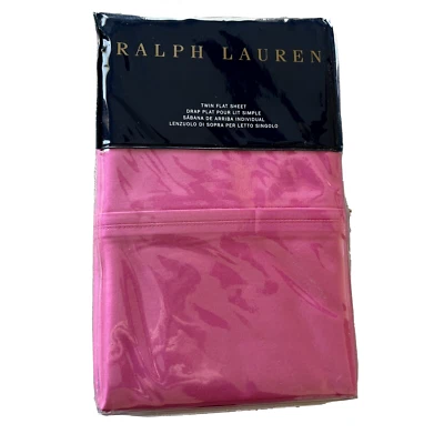 Ralph Lauren Home RL 464 перкаль плоская простыня - двойная - Monaco ярко-розовый - Изображение 1 из 3