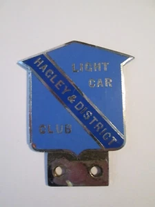 Hagley & district light car club badge.Motor club badge.car club. - Picture 1 of 2