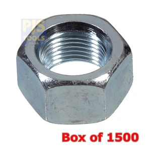 1500 x M4 0.7 bright zinc plated steel high tensile hexagon metric full nuts - Picture 1 of 1