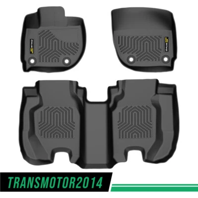 TPE Floor Mats Liners Fit For 2015-2020 Honda Fit 3D Molded TPE All-weather New - Image 1 of 4