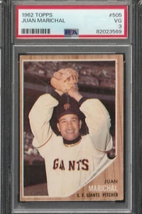 1962 Topps Juan Marichal PSA 3 VG #505 D23 Newly Slabbed Hi # - Bild 1 von 2