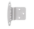LOT of 11 ZINC 1-1/2" OFFSET CABINET HINGES W/SCREWS 4 PAIRS 3/4" OFFSET