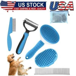 5in1 Dog Grooming Kit,Self-Cleaning Slicker Brush for Shedding Short Long Haired - Picture 1 of 9