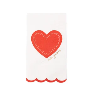 Toallas de papel para invitados I'm Yours Red Heart - Imagen 1 de 2
