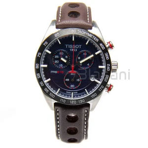 Reloj cronógrafo Tissot PSR 516 esfera azul cuero inoxidable 42 mm T100.417.16.041.00 - Imagen 1 de 6