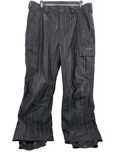 Burton Dry Ride Snowboarding Pants Mens Black Cargo Waterproof Ski Adjust XXL - Picture 1 of 15