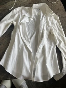 Brooks Brothers Sz 4 White Irish Linen Blazer Jacket Fully Lined TINA - Picture 1 of 1