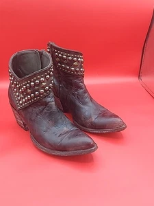 Old Gringo braune Belinda abgenutzte Damen-Booties mit Nieten Größe 8,5 B  - Bild 1 von 8