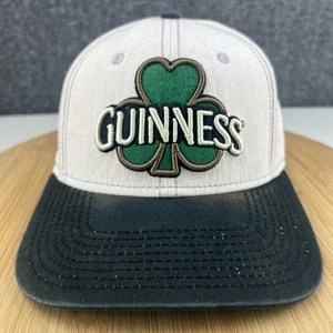 Guinness Beer Hat Cap Snapback Adjustable Beige Embroidered Logo Shamrock Irish - Picture 1 of 16