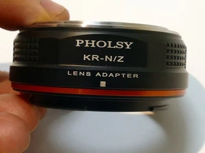 Konica AR Lens mount Ring Adapter to Nikon Z 6 7 Full frame Mirrorless Camera - Picture 1 of 5