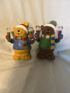 Avon Weihnachtsglocke läuten Band Bären musikalisch beleuchtet Dekoration Urlaub - Bild 1 von 7