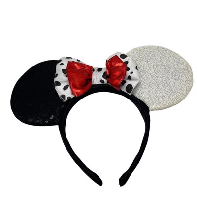 Обруч для волос Disney Villains Cruella De Vil Mouse Ear черный унисекс взрослый - Изображение 1 из 4