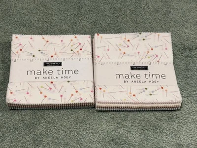 2 Moda MAKE TIME Aneela Hoey CHARM PACKS 42- 5" Quilting Fabric NEW! - Image 1 of 4