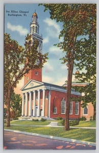 Capilla Ira Allen en la Universidad de Vermont en Burlington VT postal - Imagen 1 de 2