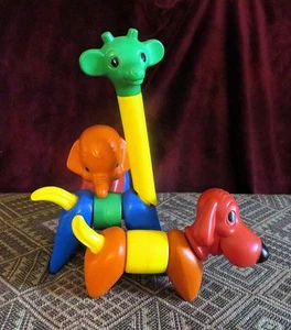 Juego de animales de colección Tupperware Tupper Toy ZOO-IT-YOURSELF años 60 70 - Imagen 1 de 2